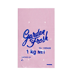 1kg PINK GARDENFRESH BAGS 100PK  10PKS/CTN