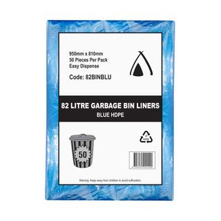 82LT TRASH BAGSBLUE 950x810 50PK  10PKS/CTN