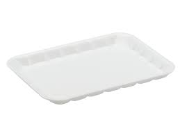 FOAM TRAY WHITE7x5 PLIX 189X138X14 125/PAK 8 PAK/CTN