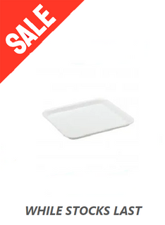 FOAM TRAY 8x7 WHITE SHALLOW IK0312 125/PK 6PKS/CTN **SALE*