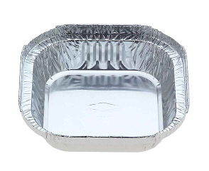 7113 FOIL TAKEAWAY DISH 127x127x27mm 100/PAK 10PKS/CTN