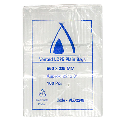 SHALLOT BAG 24x5 600x125 25um 100PK  10PKS/CTN