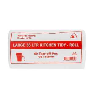 KITCHEN TIDY ROLL 36ltr LARGE 700x590 50/ROLL20 ROLL/CTN