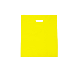 CARRY BAG PLASTIC YELLOW LARGE LD 520x355x75 100/PK 5PKS/CTN