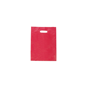 CARRY BAG PLASTIC RED SMALL LD  250x380 100/PK 10PKS/CTN