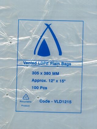 LETTUCE BAGS 380x300 15x12 100PK  10PKS/CTN