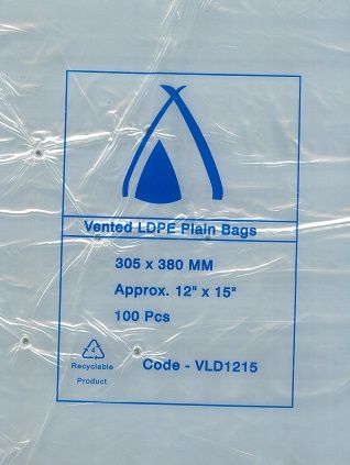 LETTUCE BAGS 380x300 15x12 100PK  10PKS/CTN