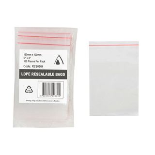 PRESSEAL BAG 4x6 40um 100x150mm 100/PK 10PKS/CTN