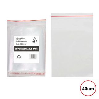 PRESSEAL BAG  10x12 40um 250x305   100PK  10PKS/CTN