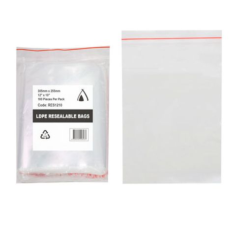PRESSEAL BAG  10x12 40um 250x305   100PK  10PKS/CTN