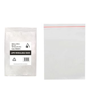 PRESSEAL BAG  15x20 50um 380X508mm  100PK  5PKS/CTN
