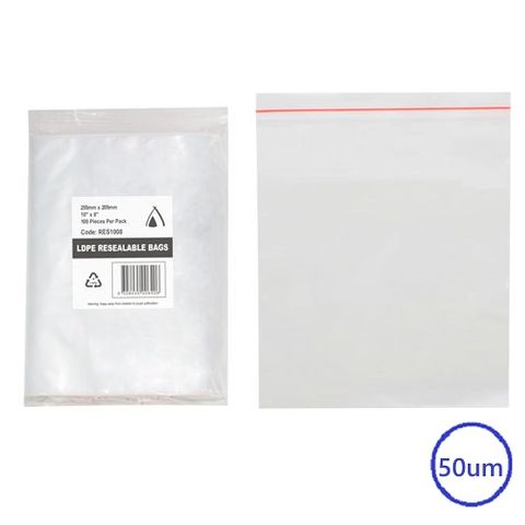 PRESSEAL BAG 8x10 50um 205x255mm 100PK  10PKS/CTN