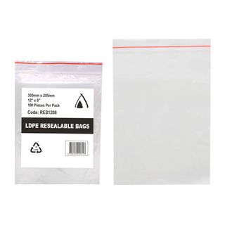 PRESSEAL BAG 8x12 50um 205x305mm 100PK  10PKS/CTN