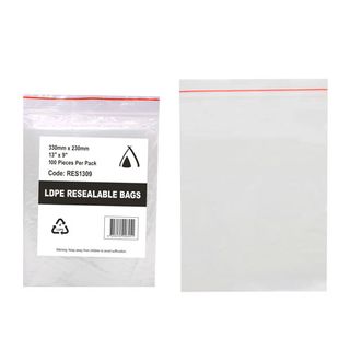 PRESSEAL BAG 9x13 40um 230X330mm 100/PK 10PKS/CTN