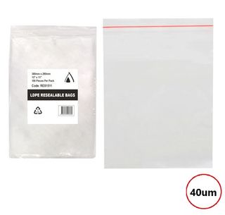 PRESSEAL BAG 11x15 40um **DNR* 280x380mm 100PK  10PKS/CTN