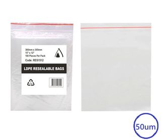 PRESSEAL BAG 12x15 50um **DNR* 300x380mm 100PK  10PKS/CTN