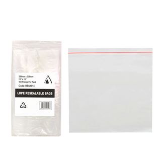 PRESSEAL BAG 13x13 40um 330x330mm 100/PK 10PKS/CTN