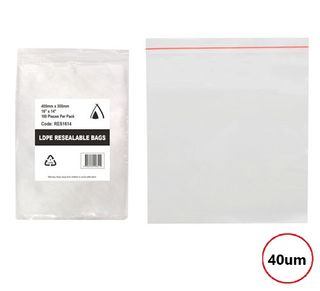PRESSEAL BAG 14x16 40um 355x405mm 100PK  10PKS/CTN
