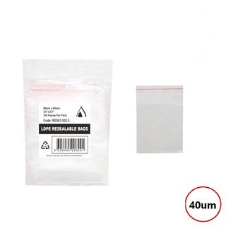 PRESSEAL BAG 2.5x3.5 40um 64x89mm 100PK  10PKS/CTN