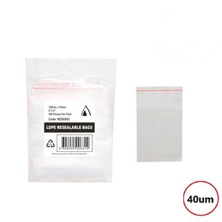 PRESSEAL BAG 3x5 40um 75x125mm 100PK  10PKS/CTN