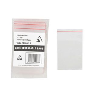 PRESSEAL BAG 3.5x6 40um 90x150mm 100PK  10PKS/CTN