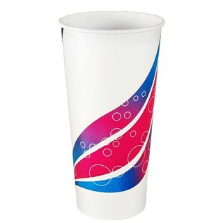 22oz PAPER COLDCUP 2 COLOUR BLUE/PURPLE 50/PAK 20PAK/CTN