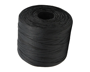 PAPER RAFFIA  BLACK 4mm x 100m ROLL