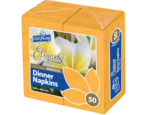 NAPKIN DINNER R/FOLD GOLD 2PLY 100/PK 10PKS/CTN