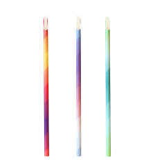 PAPER SPOON STRAW MULTI COLOUR 250/PK 10/PKS/CTN