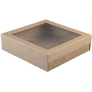 CATER BOX  SMALL KRAFT 255x253x59 1/ONLY 100/CTN