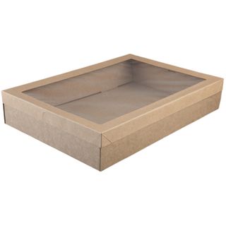 CATER TRAY KRAFT X/LARGE 450x310x80mm 10PK 5PKS/CTN