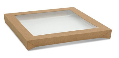 CATER BOX LIDMEDIUM KRAFT 364x255x30 1/ONL 100/CTN