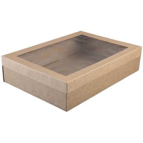 CATER TRAY KRAFT MEDIUM 359x252x80mm 10PK 10PKS/CTN