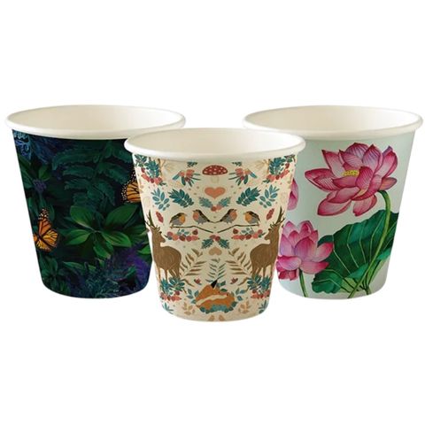 8oz  ART SERIESSINGLE WALL BIOCUP (90mm)  50/PK 20PKS/CTN