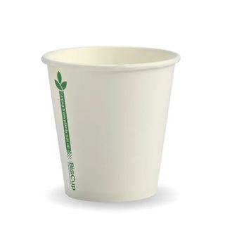 6oz WHITE GREENLINE S/WALL BIOCUP (80mm) 50/PK 20PKS/CTN