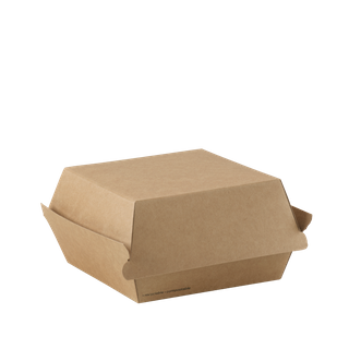 GO BURGER BOX BROWN 106x106x70 50/PAK 10PAK/CTN