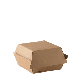 GO X/LARGE BURGER BOX BROWN 110x116x86 100/PAK 4PAK/CTN