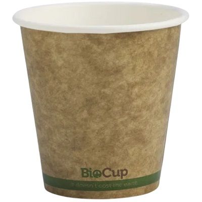 6oz KRAFT GREENSTRIPE S/WALL (80mm) BIOCUP 50/PK 20PKS/CTN