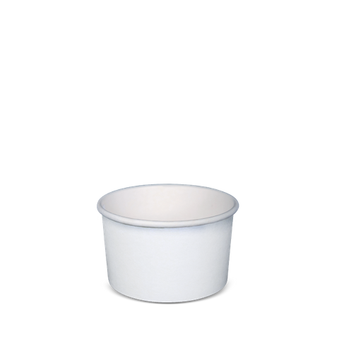 5oz  PAPER ICECREAM CUP 145ml WHITE PLA 50/PAK 20PAK/CTN
