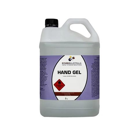 HAND GEL SANITISER SYMBIO  5lt ALCOHOL BASE 1/ONLY