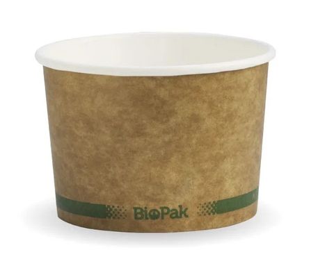 8oz BIOBOWL PAPER HOT/COLD BROWN 250ml  50/PK   20PKS/CTN