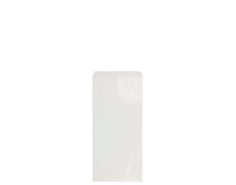 PLAIN WHITE FLAT CUTLERY  BAG 260x76mm 1000/PK