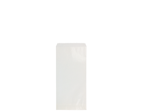 PLAIN WHITE FLAT CUTLERY  BAG 260x76mm 1000/PK *DNR*