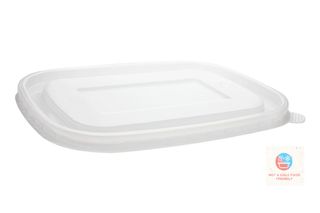 PP LID KRAFT RECTANGULAR FIT 500/1000ml 50/PAK  6PAK/CTN