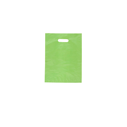 CARRY BAG PLASTIC LIME SMALL HD 380x255 100/PK 10PKS/CTN