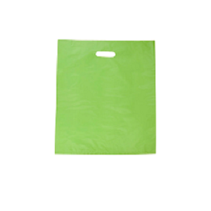 CARRY BAG PLASTIC LIME LARGE HD 530x415 100PK  5PKS/CTN