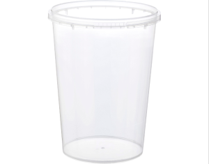 TAMPER CONTAINER RND 1120ml C/AWAY 25/PK 10PKS/CTN 118x155