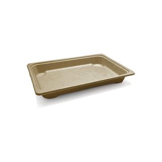 SUSHI TRAY BAMBOO LARGE 214x134x24 100/PAK 6PAK/CTN