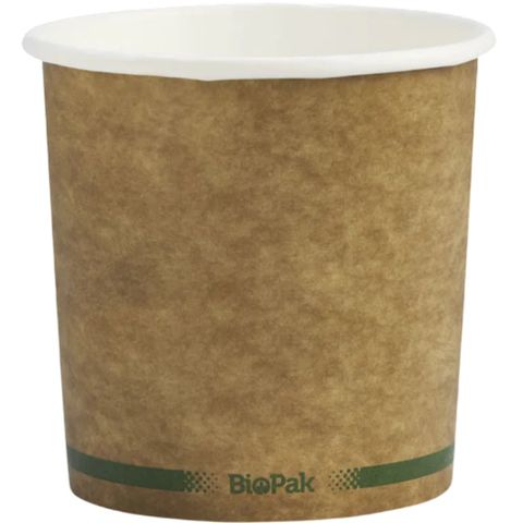 24oz BIO BOWL PAPER HOT/COLD BROWN 740ml  25/PAK 20PAK/CTN