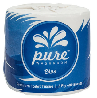 PURE PREMIUM 2PLY TOILET PAPER 400SHEET WRAPPED 48/CTN